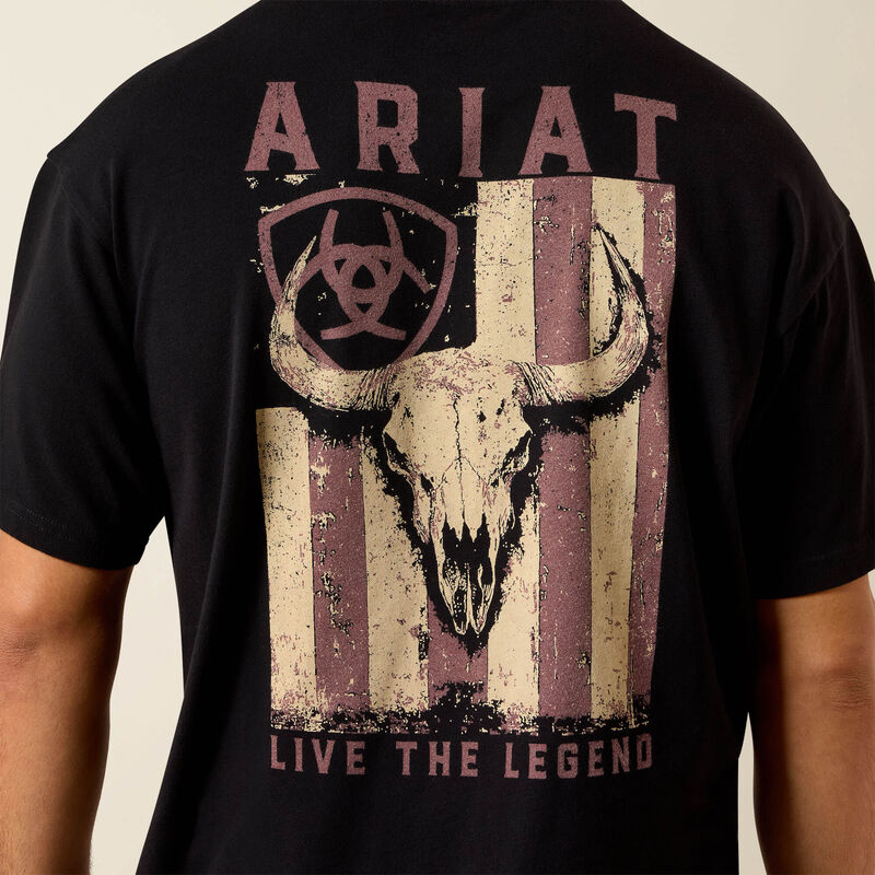 Ariat Bison Legend Flag ToughStock Boxy T-Shirt