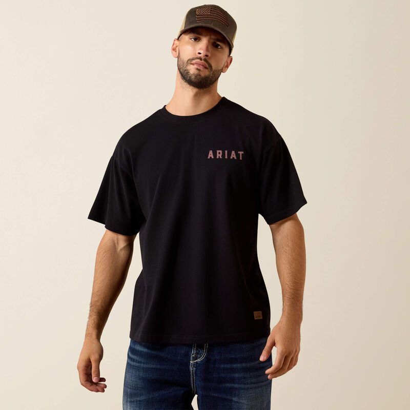 Ariat Bison Legend Flag ToughStock Boxy T-Shirt