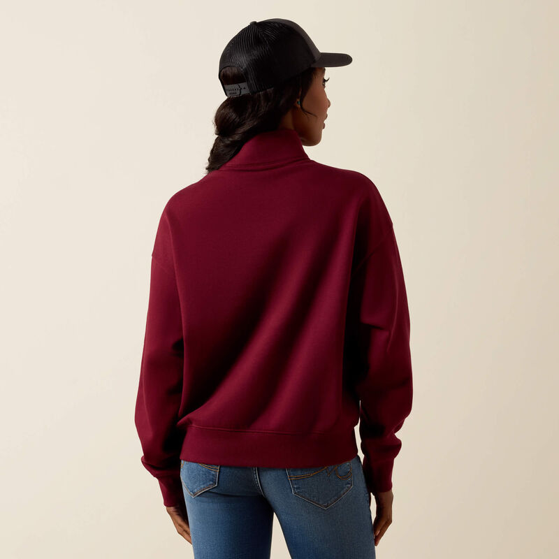 Women's Ariat holiday 1/2 zip Sweatshirt