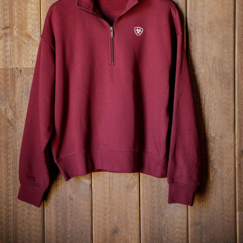 Women's Ariat holiday 1/2 zip Sweatshirt