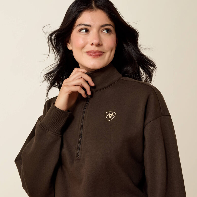 Women's Ariat Holiday 1/2 Zip Sweatshirt