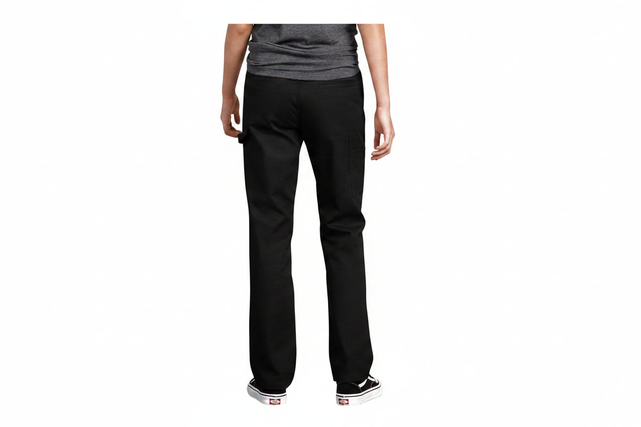 Dickies Girls Flat Front Slim Fit Straight Fit Pant