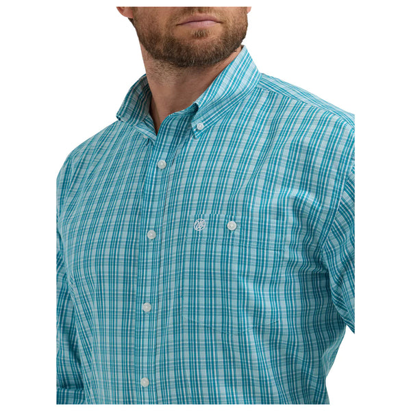Wrangler Men's Long Sleeve Western Button Down Shirt