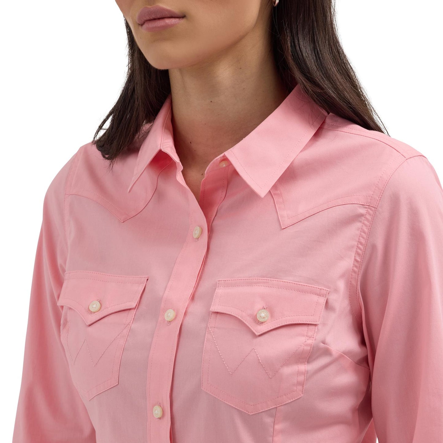 Women's Wrangler Retro® Long Sleeve Solid Shirt