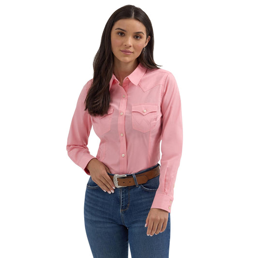 Women's Wrangler Retro® Long Sleeve Solid Shirt