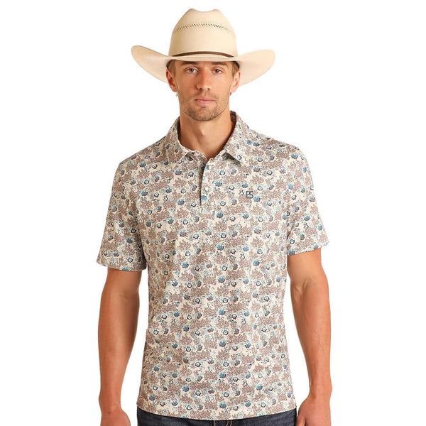 PANHANDLE SLIM SS SNAP POLO - NATURAL