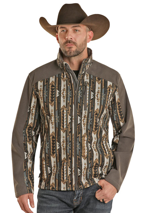 **FINAL SALE** Men's Powder River Aztec Softshell Jacket