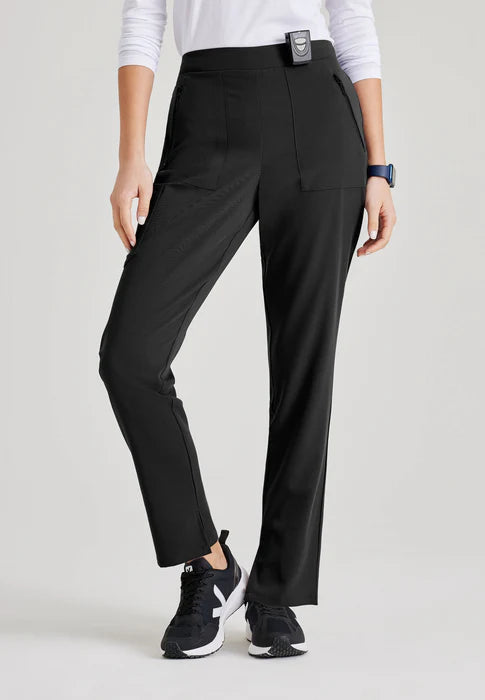 Purpose 5-Pocket High-Rise Tapered Leg Scrub Pant - Seasonal Colors