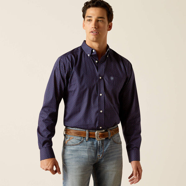 Ariat WF Wells FTD Peacoat LS SHRT