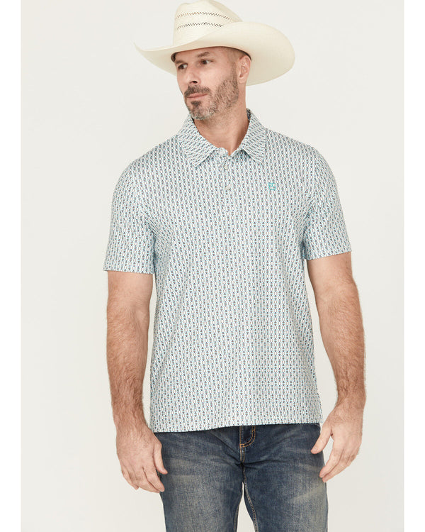 PANHANDLE SLIM SS SNAP POLO - AQUA
