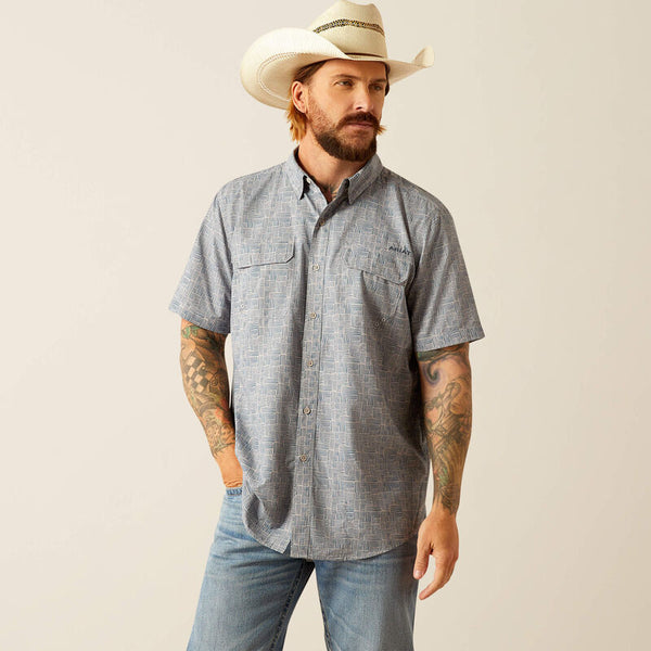 Ariat Venttek Outbound Ombré Blue SS SHRT
