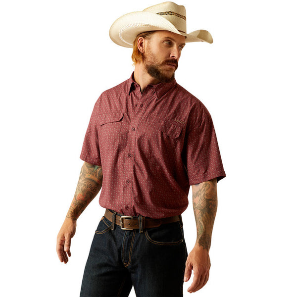 Ariat Venttek Outbound Red Mahogany SS SHRT