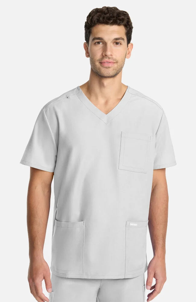 Men's 3-Pocket V-Neck Scrub Top