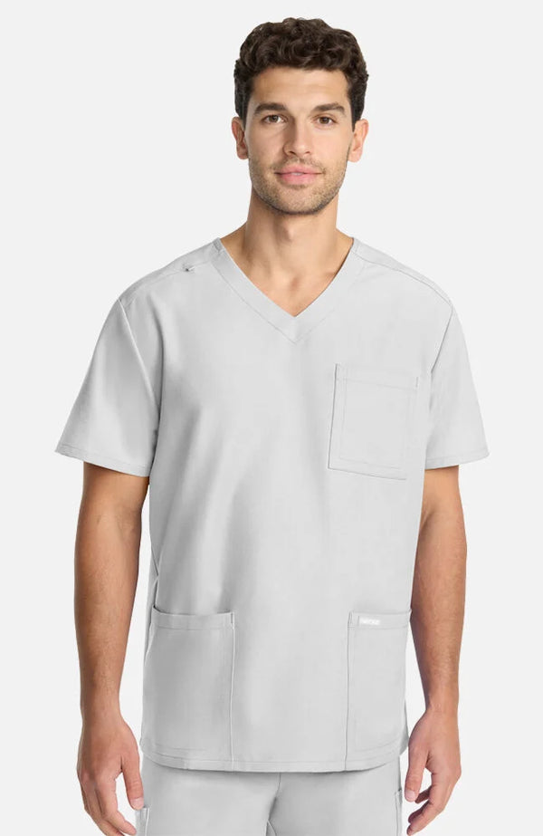 Men's 3-Pocket V-Neck Scrub Top