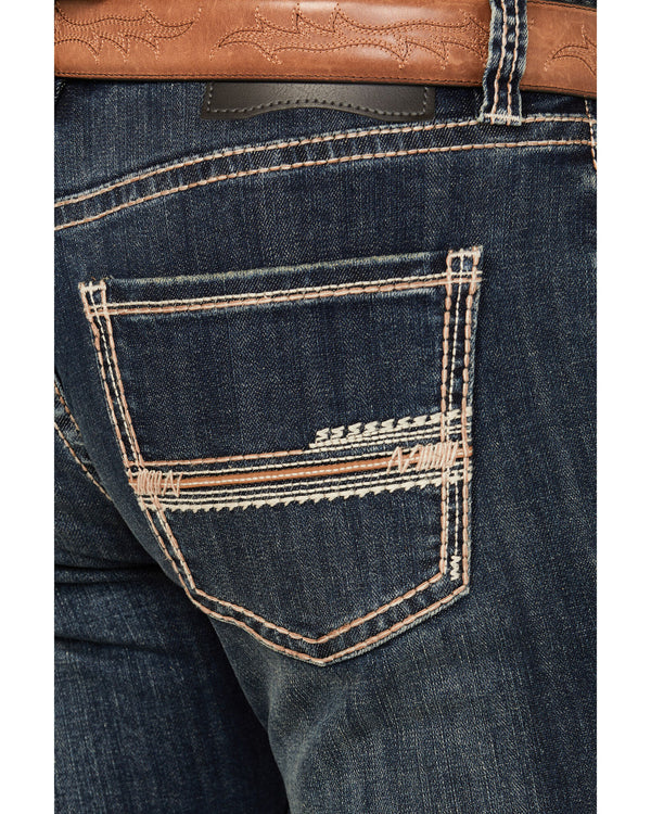 Rock & Roll: Denim Men’s Dark Vintage Wash Skinny Reflex Denim Jeans