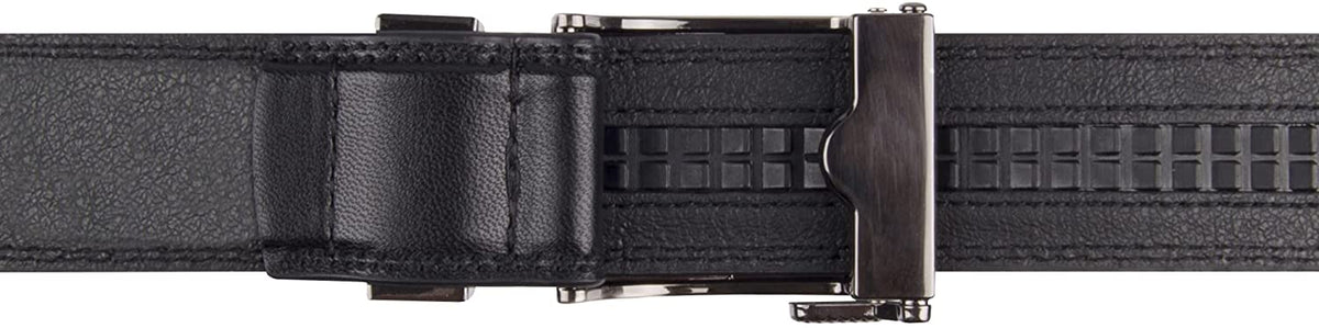 Dickies Men's 35MM Wide Adjustable Click To Fit Ratchet Belt Black