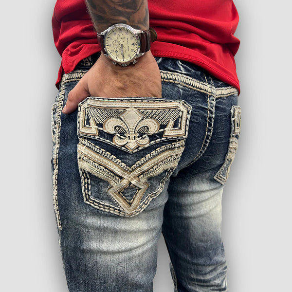 **FINAL SALE** Men's Answer Me Straight Leg Denim (AM-2291)