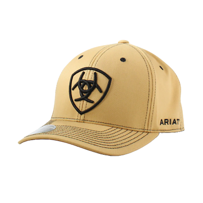 Ariat Shield Logo Tan Flexfit Cap