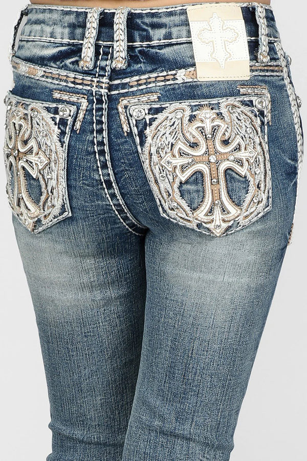 Girls Youth Answer Me Denim Jeans
