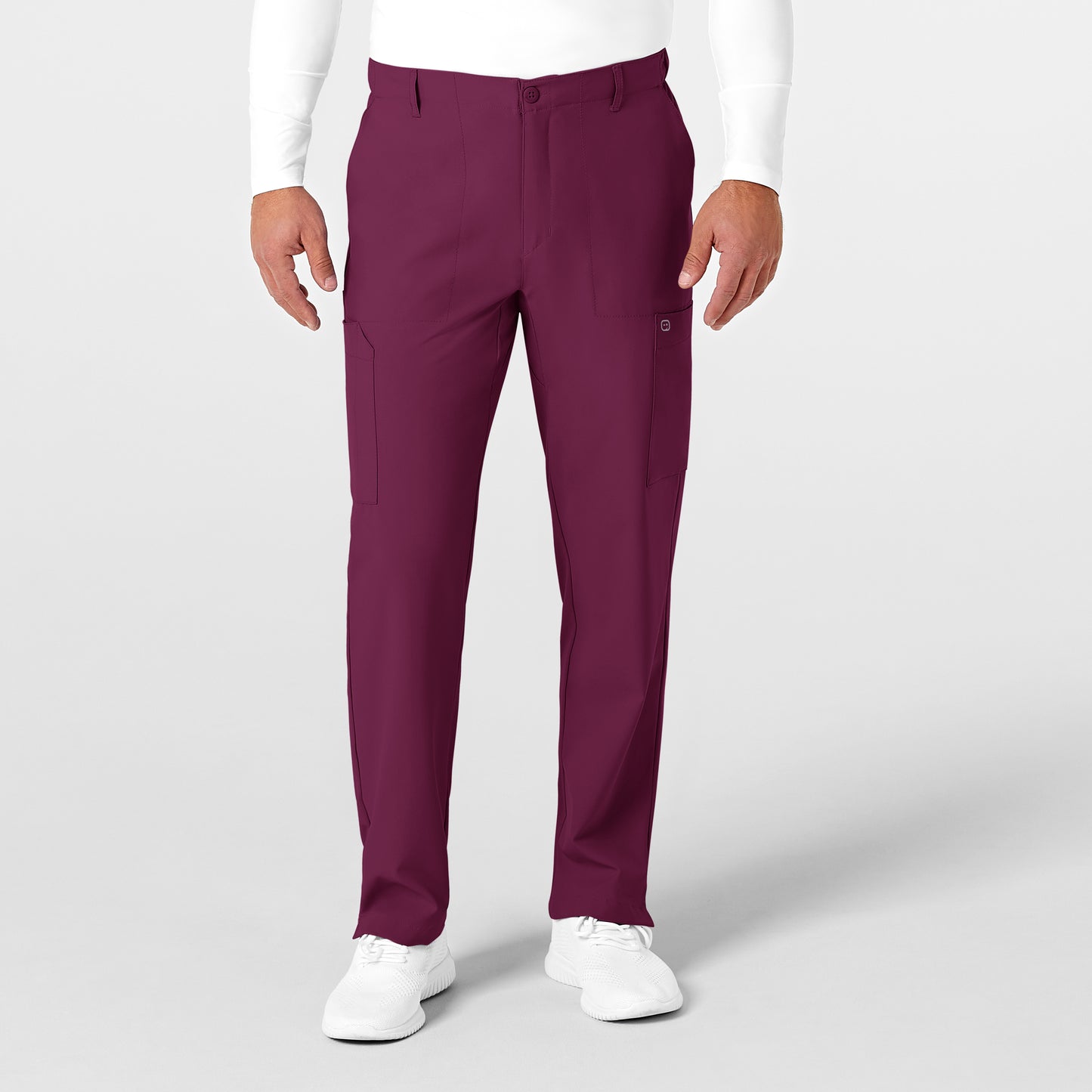 Men's Flat Front Cargo Scrub Pant