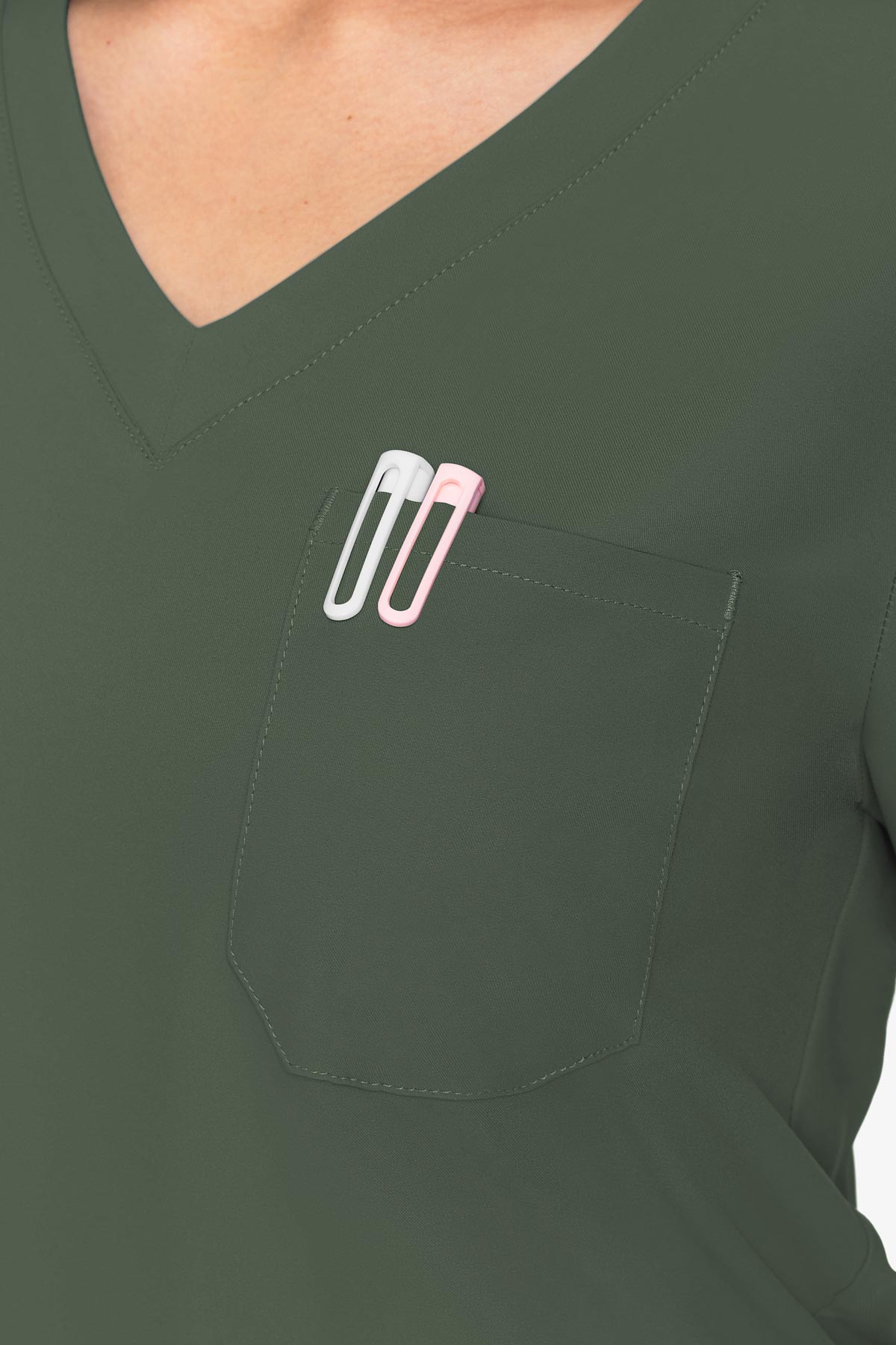 MedCouture Insight One Pocket Top