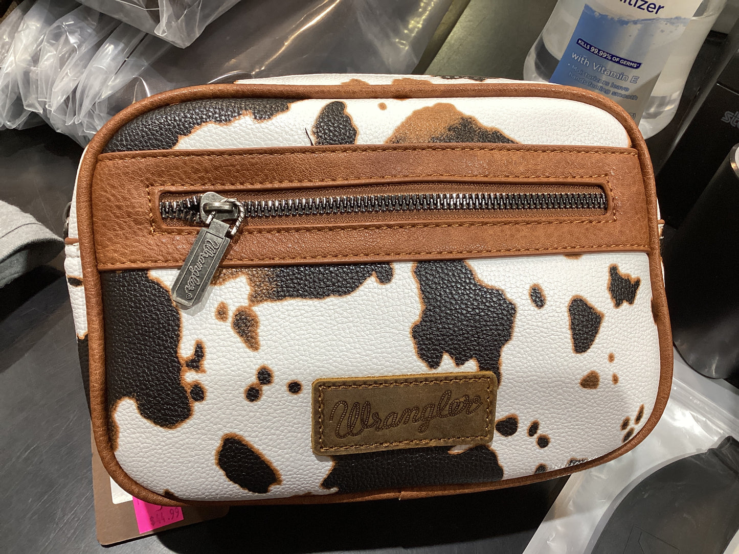 Wrangler Cow Print Belt-Bag Brown