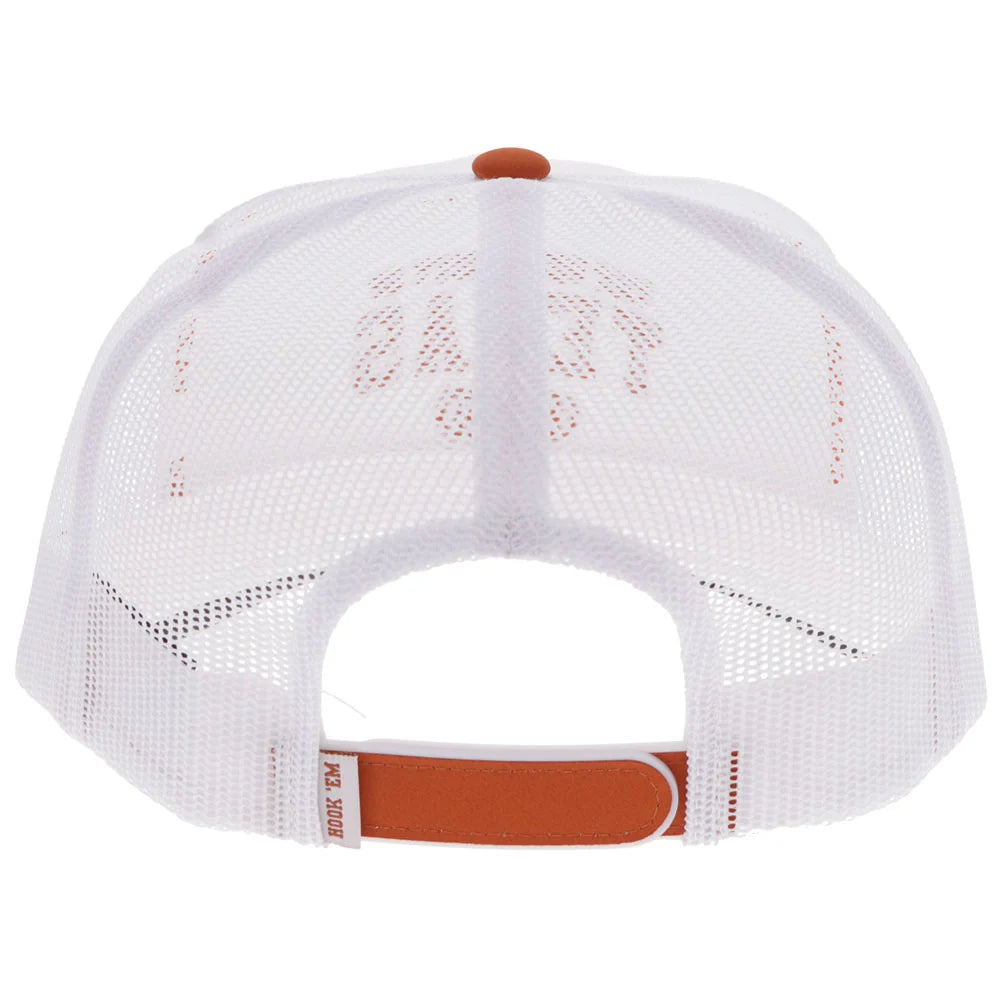 Hooey "University Of Texas" Hat White w/Orange Logo