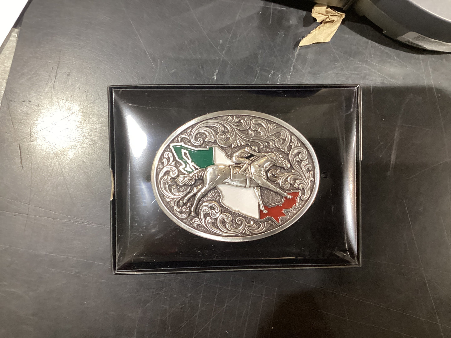 ARIAT BELT BUCKLE MEX HORSE