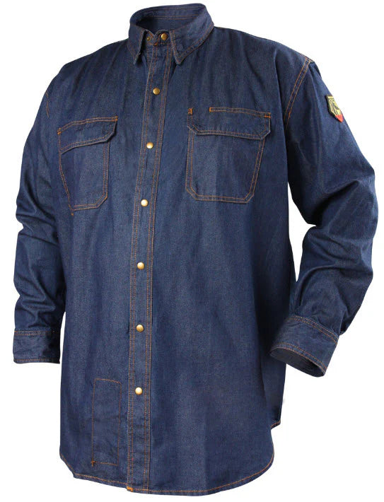 Black Stallion Flame-Resistant Denim Work Shirt