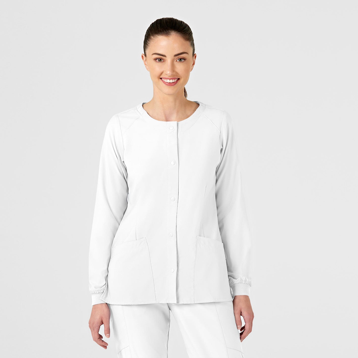 **FINAL SALE** W123 Women's Crew Neck Warm Up Jacket