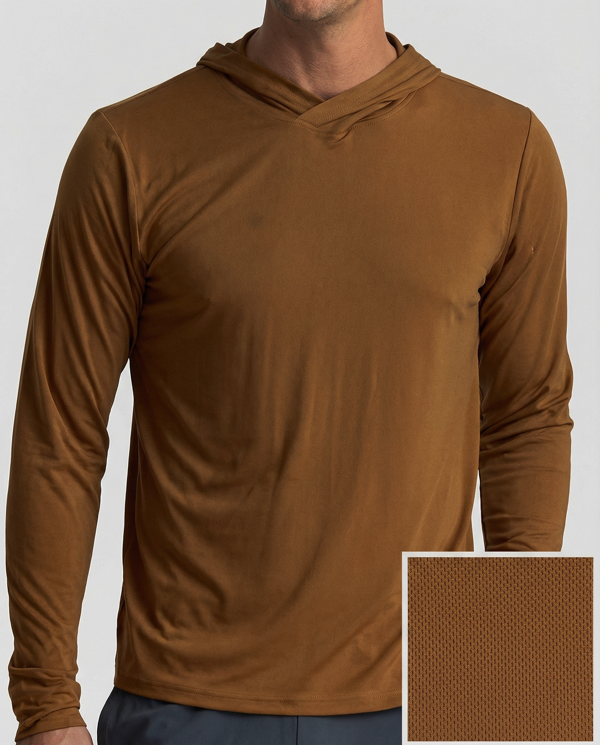 Quick Dry Performance 100% Polyester Hooded T-Shirt
