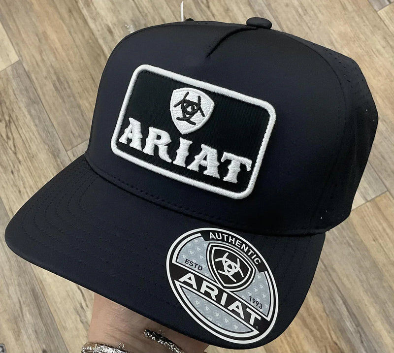 Ariat Mens Cap Snap Back 3D Embroidered Patch Plack