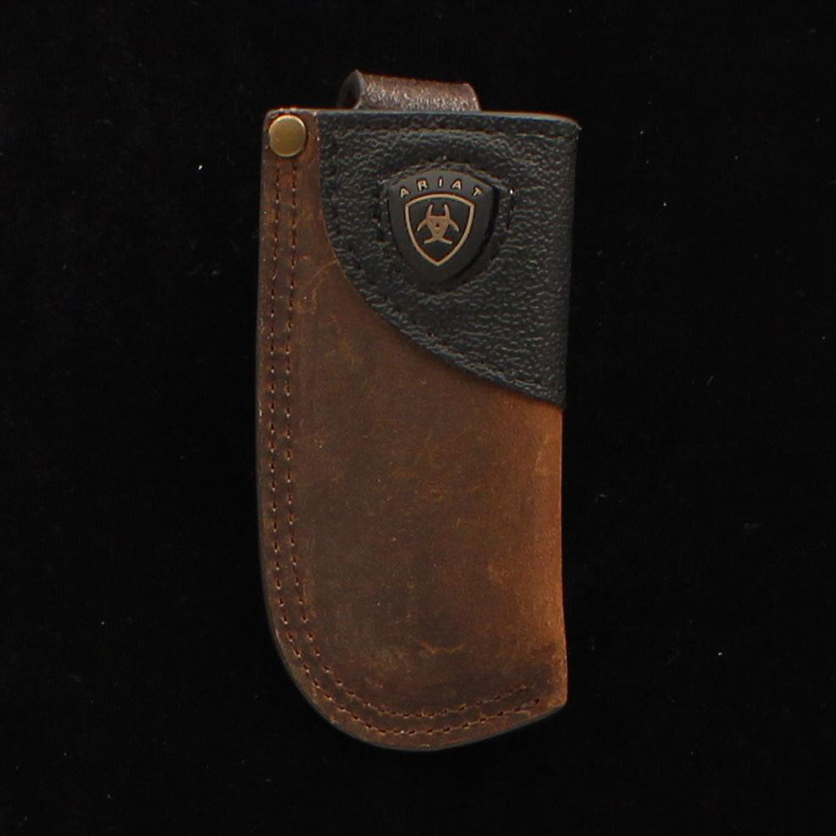 Funda para cuchillo Ariat, color marrón.