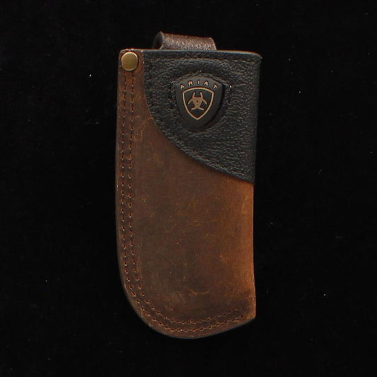 Funda para cuchillo Ariat, color marrón.