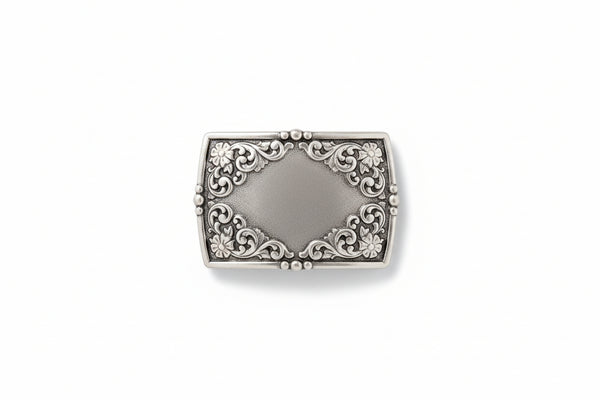 Ariat Buckle Rectangle Floral Engraved