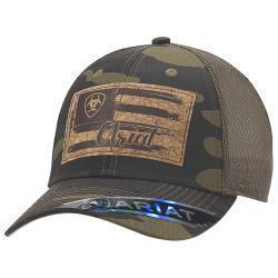 Ariat Flag Cork Logo Camo Cap