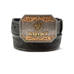 Ariat Men's Belt 1 7/8"- 1 1/2" Floral Embossed