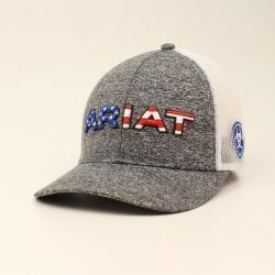 Ariat EMB USA Flag GRY Cap