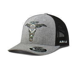 Ariat FF 110 Longhorn Grey Cap