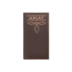 Ariat Mens Rodeo Style Wallet Bug Stitch Brown