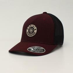 ARIAT HEADWEAR MRN/BLK SNAPBACK CAP