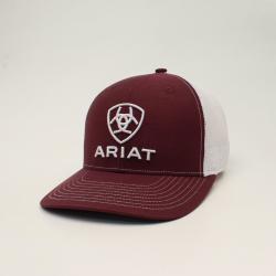 Ariat Maroon/White Cap