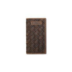 Ariat Rodeo Wallet Basket Weave Medium Brown