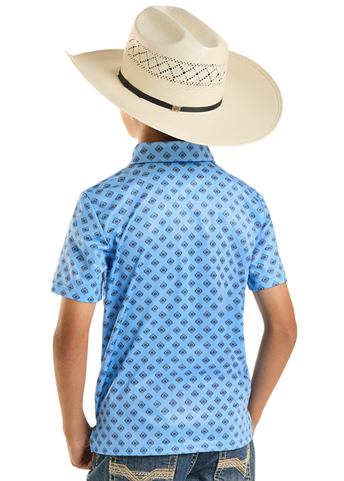 Rock&Roll Mini Aztec Geo Printed Polo