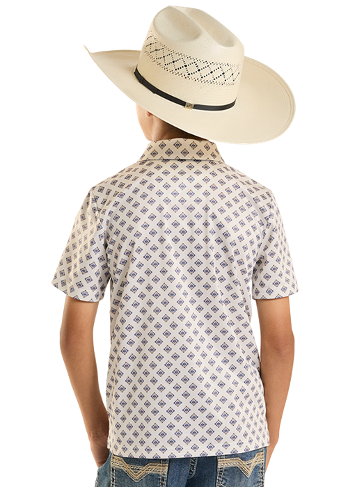 Rock&Roll Mini Aztec Geo Printed Polo
