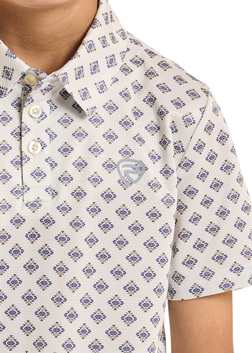 Rock&Roll Mini Aztec Geo Printed Polo