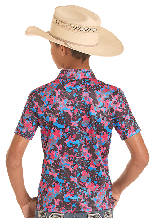 Rock&Roll Boy's Camo Printed Polo