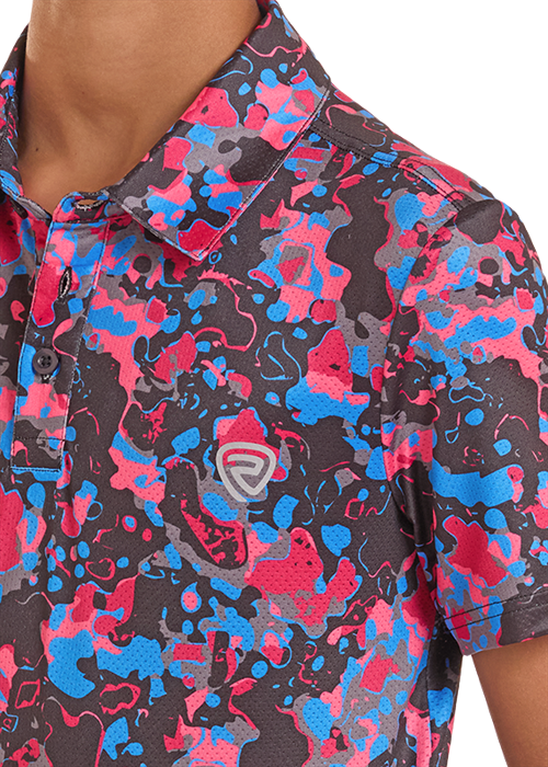Rock&Roll Boy's Camo Printed Polo