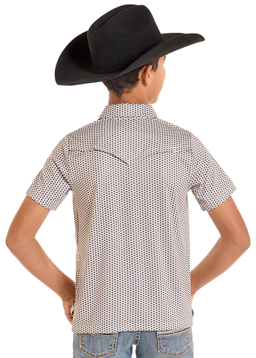 Rock & Roll Geo Core Western Vented Polo