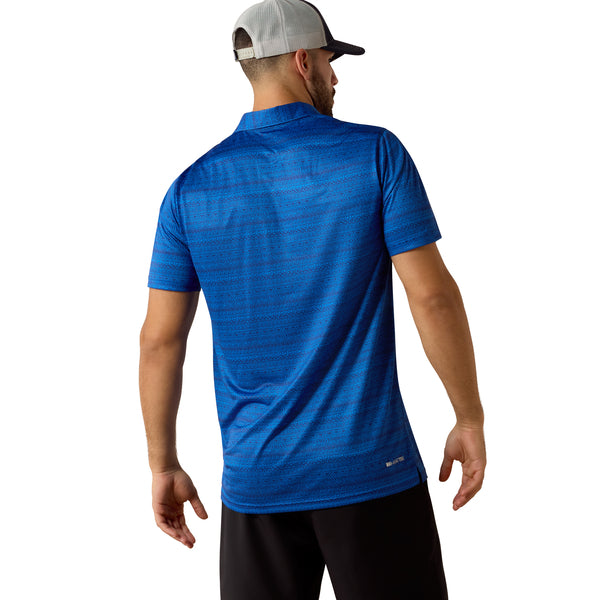 Ariat Men's All Over Print Fitted Polo